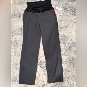 Grey maternity trousers
